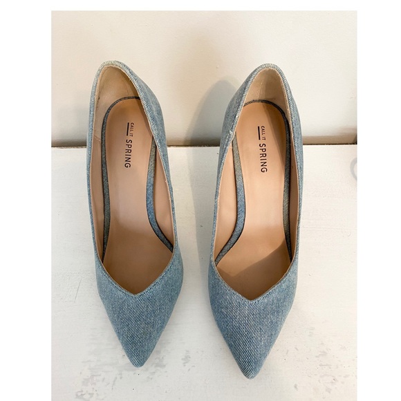 ‘EUC Jean Material Heels’-Denim Material - Picture 3 of 6